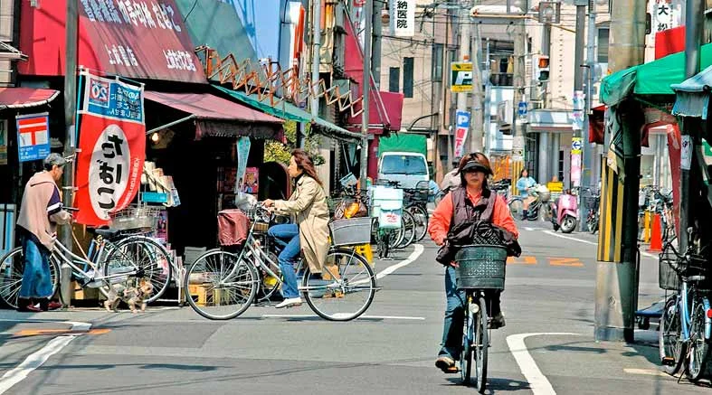 Japon ciclistas